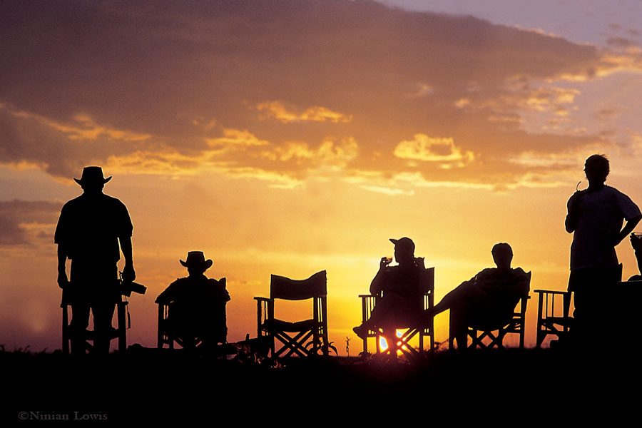 Watching the sunset from the Laikipia Highlands in Kenya